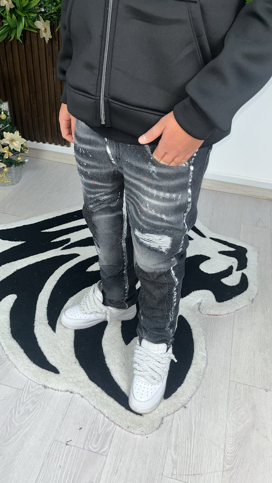 Long Black Chicago Jeans bébé