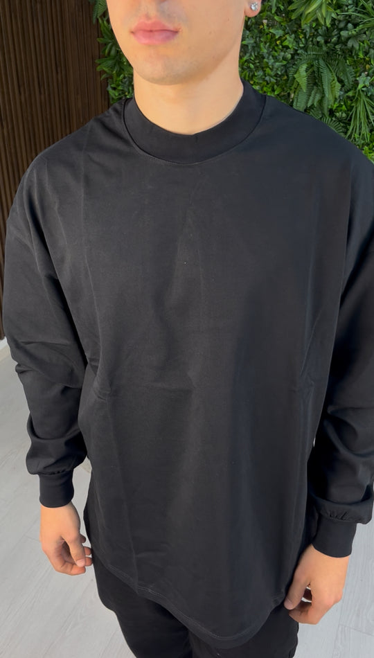 LONGSLEEVE SLIM CUFF BLACK