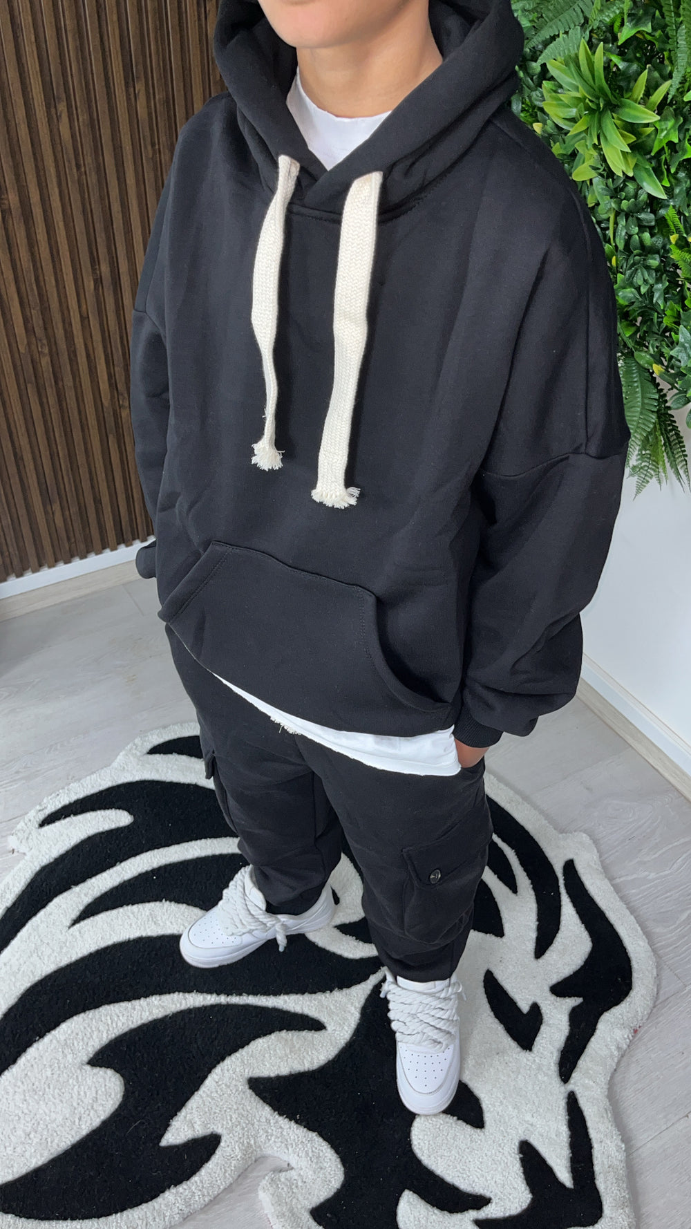 Bébé coton noir coton complet