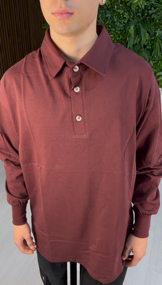 POLO ESSENTIAL BORDEAUX