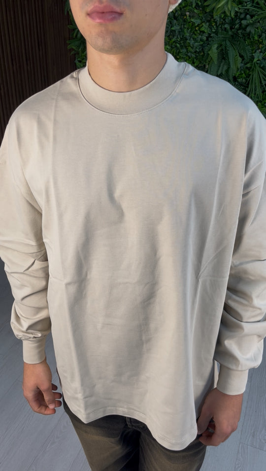LONGSLEEVE SLIM CUFF BEIGE