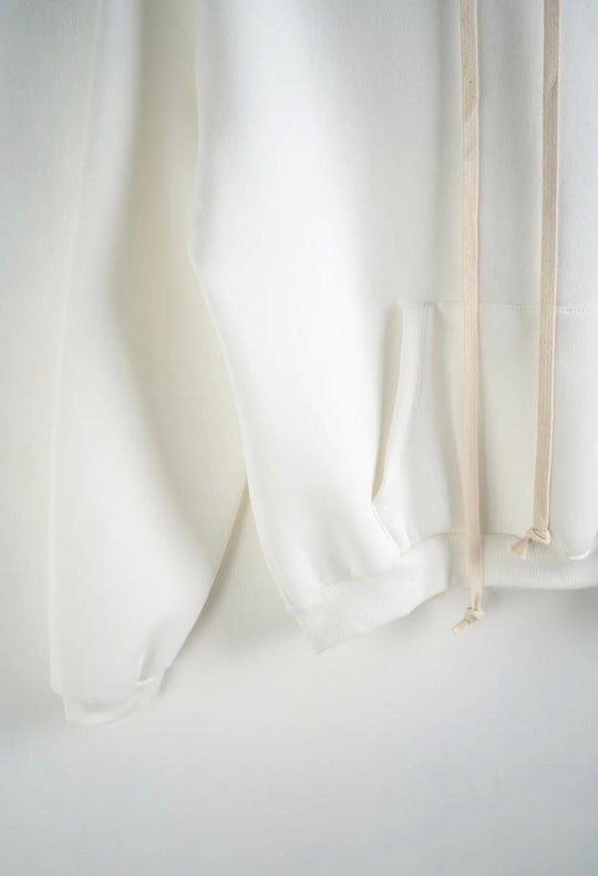 Sweat-shirt en coton blanc