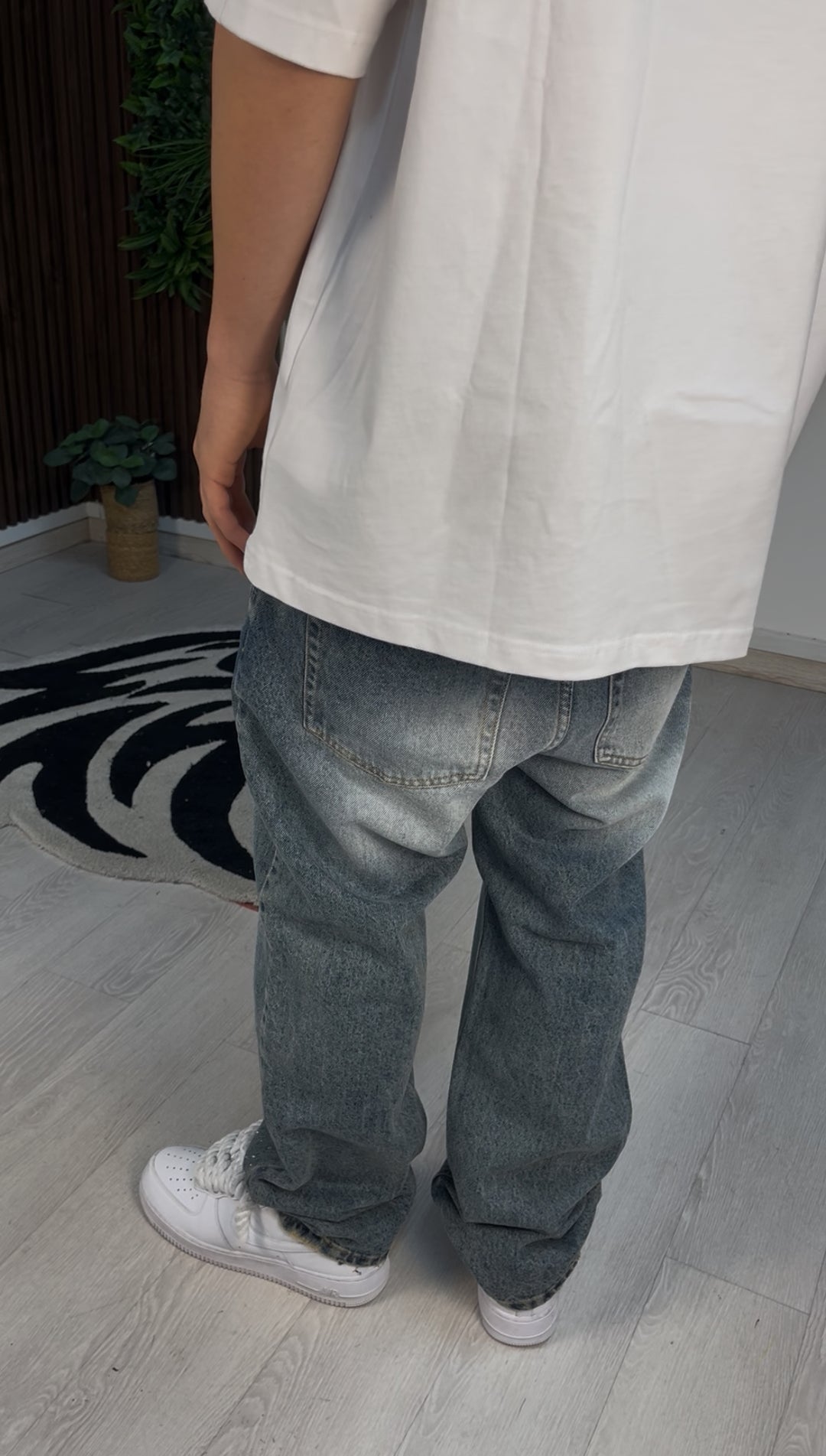 JEANS BAGGY ICE STRASS