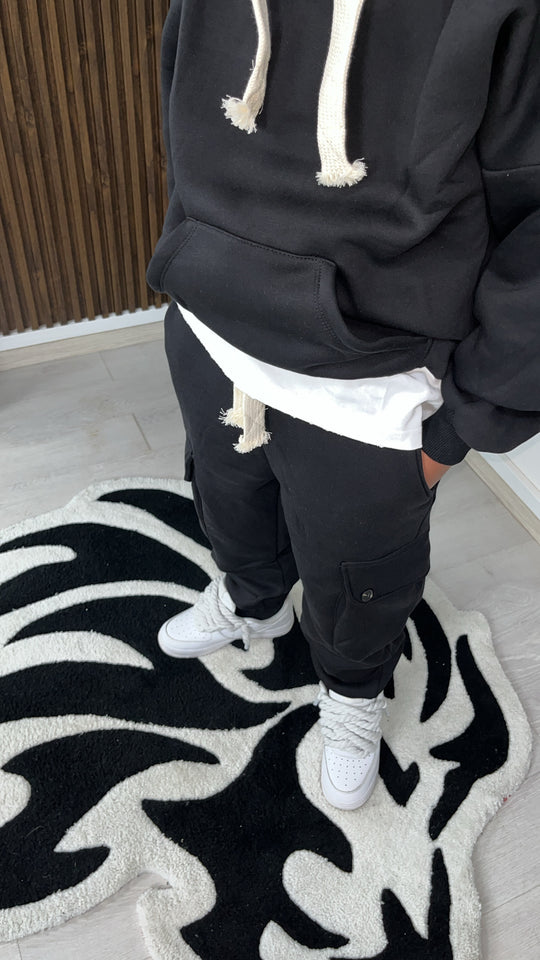 Bébé coton noir coton complet