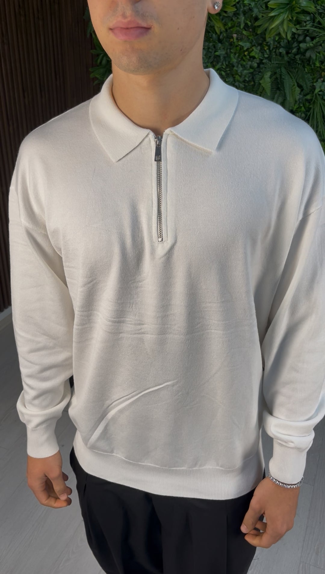 POLO CLASSIC ZIP WHITE