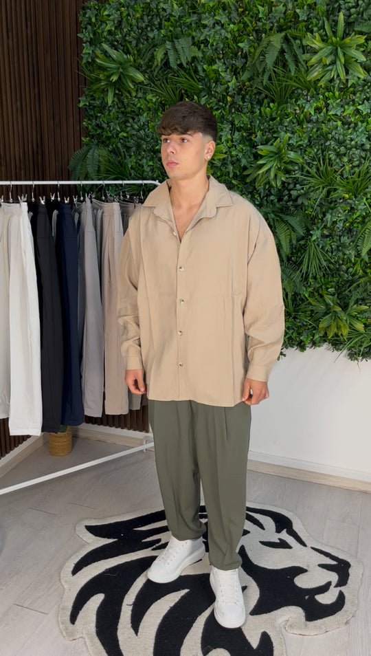 PANTALONE ELEGANT VERDE MILITARE