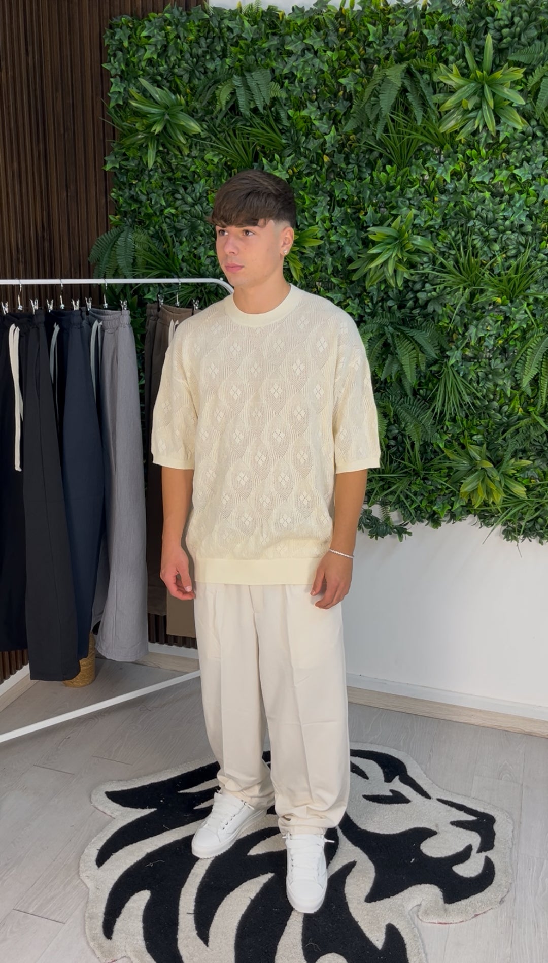 PANTALONE CLASSY BAGGY PANNA