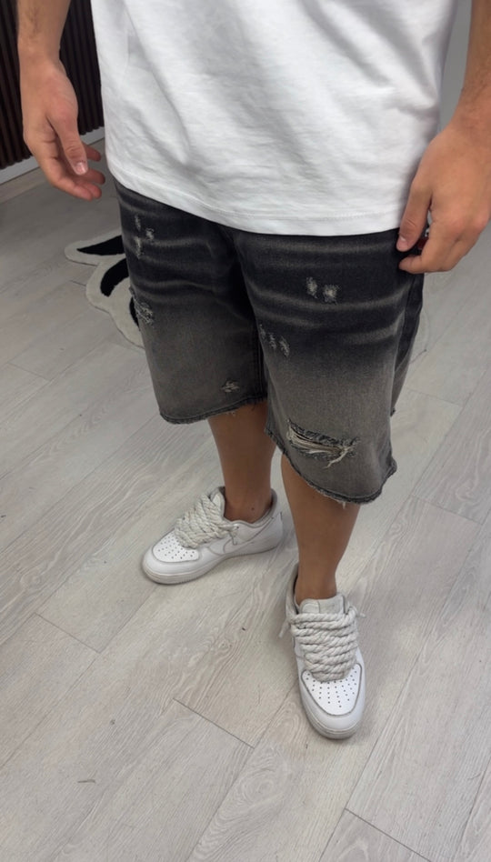 JEANS CORTO NERO PANAMA