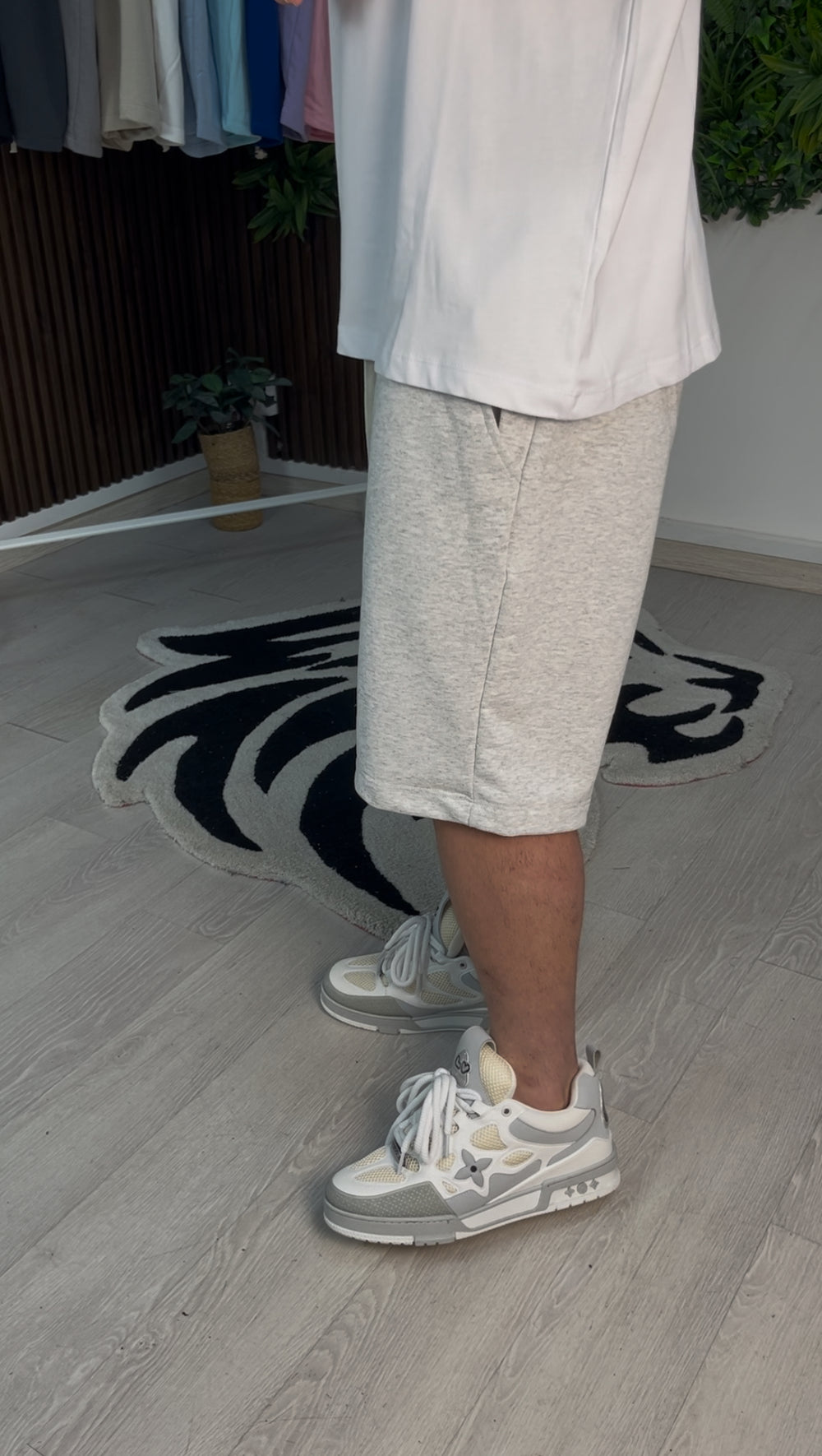 PANTALONCINO GRIGIO CHIARO