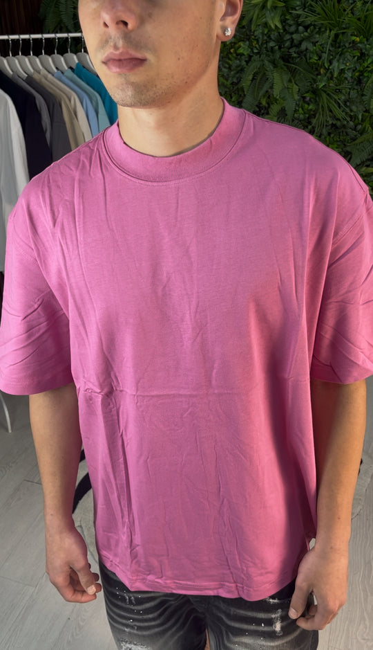 T-SHIRT PREMIUM SEMI-OVER FUXIA