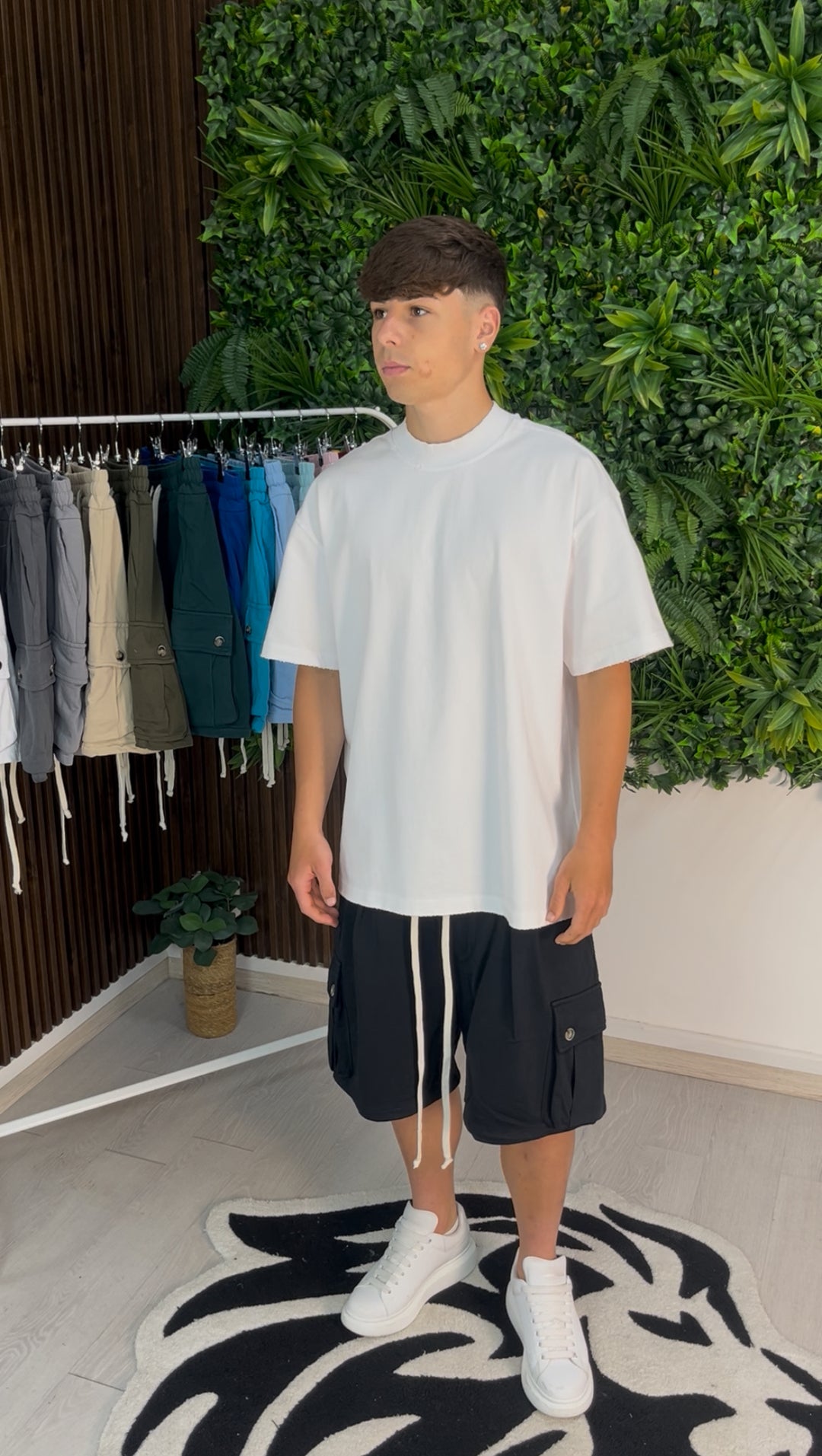 CARGO CORTO IN COTONE NERO