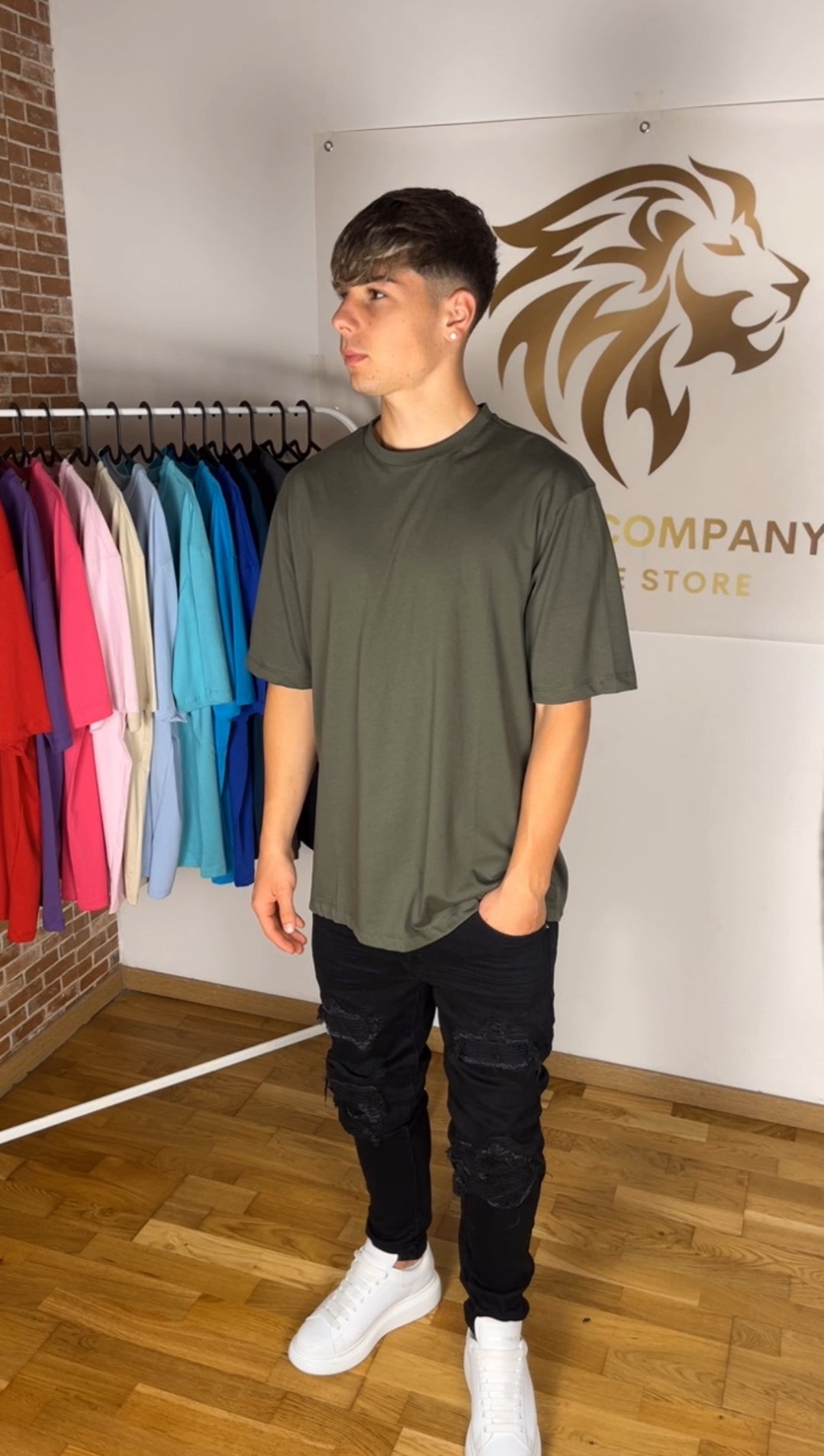 T-shirt de Crewing Green militaire