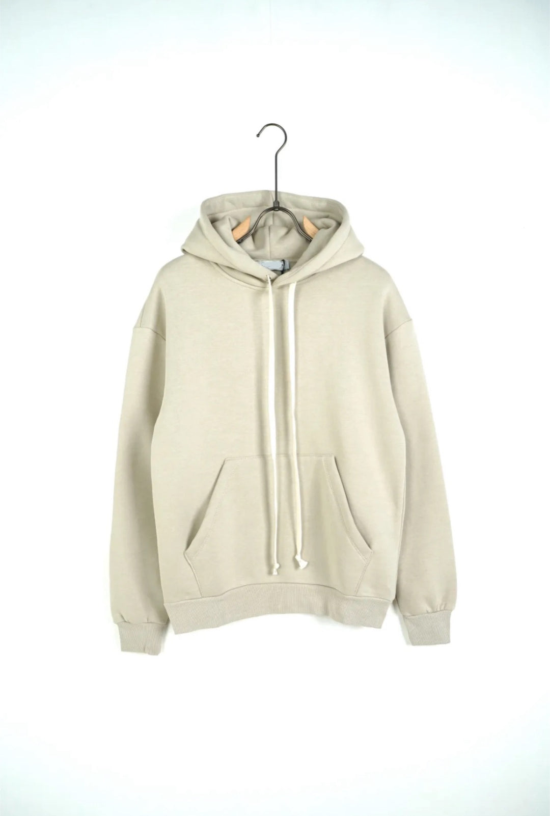 Sweat-shirt en coton beige