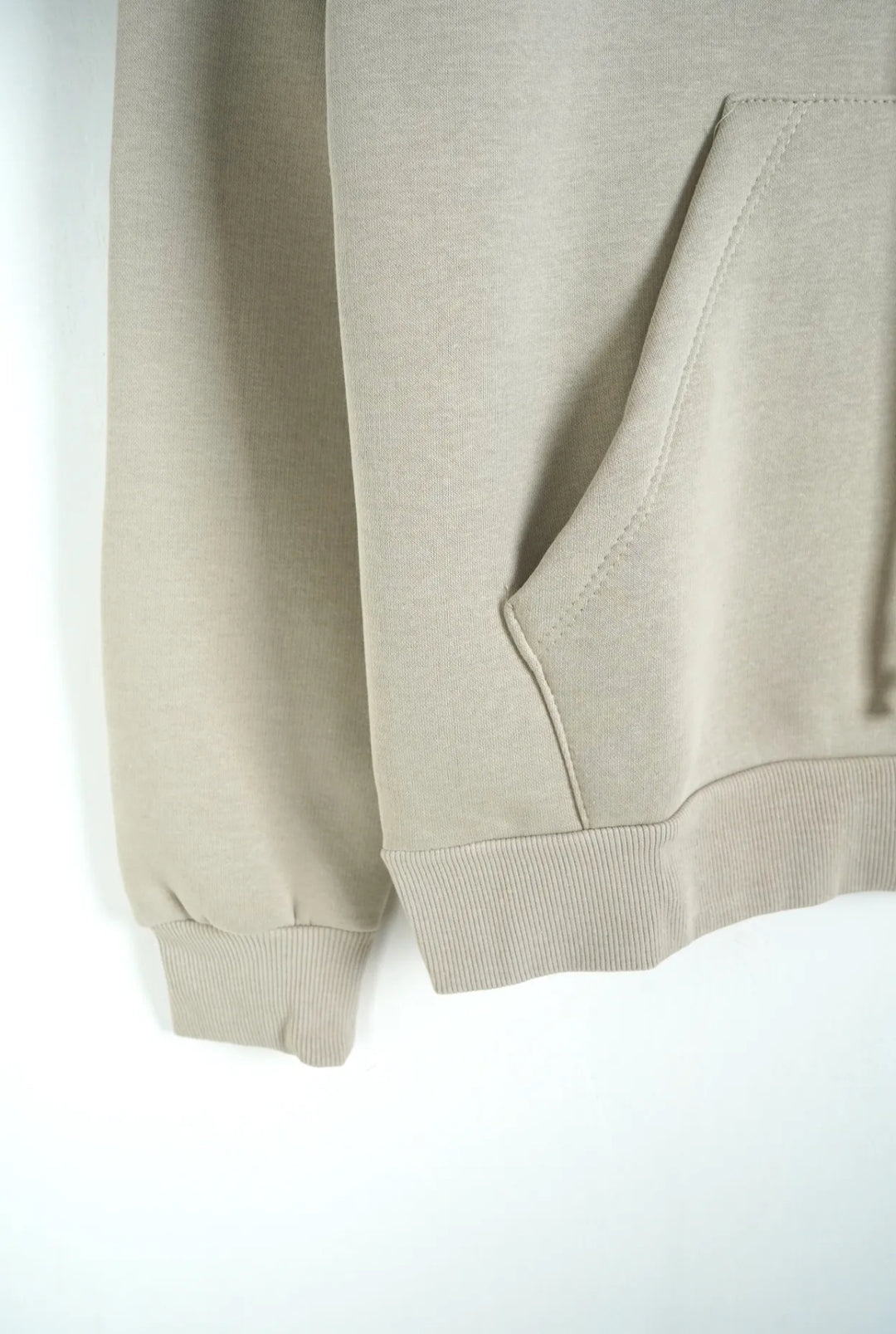 Sweat-shirt en coton beige
