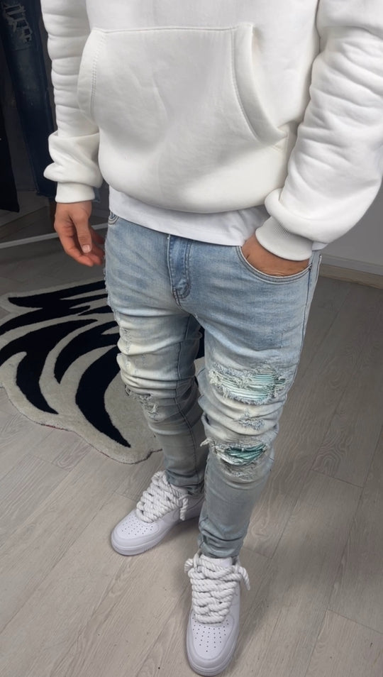 Blaue Augen Jeans