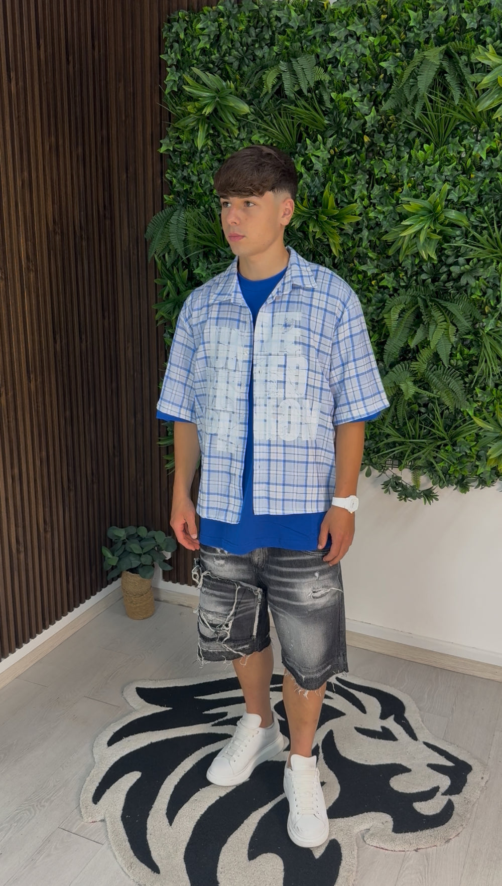 CAMICIA UNVERIFIED BLU