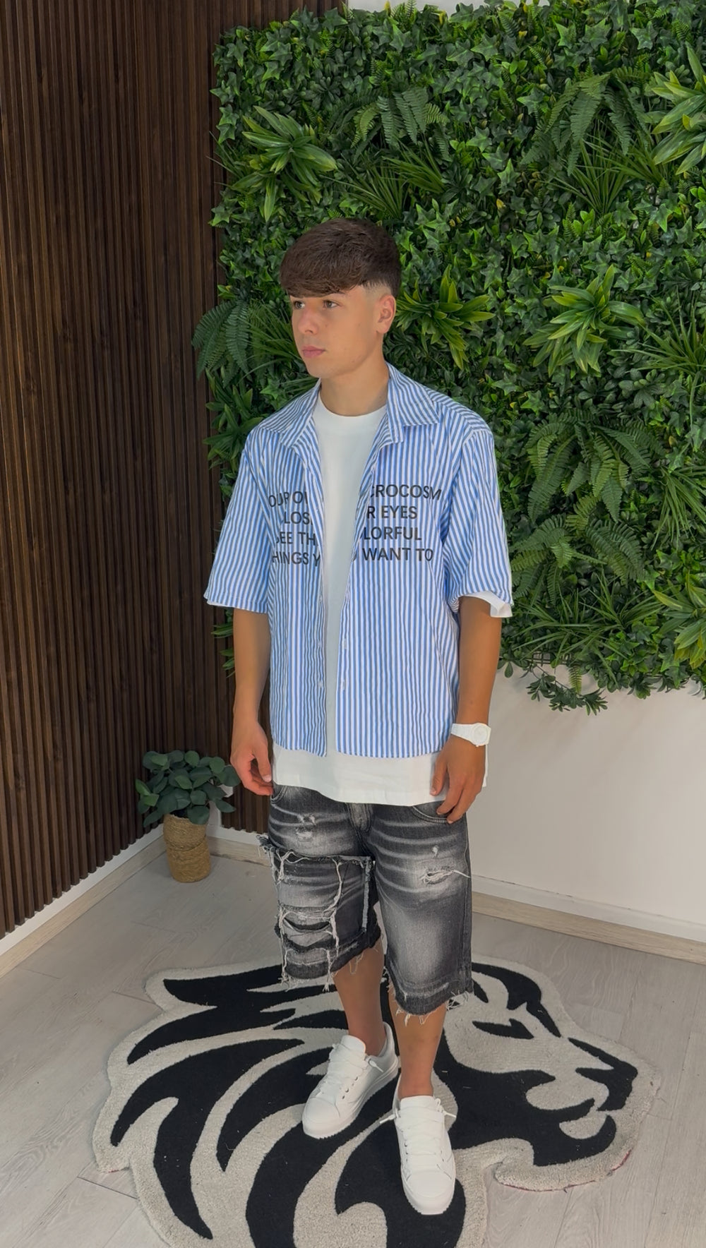 CAMICIA POSITANO BLU