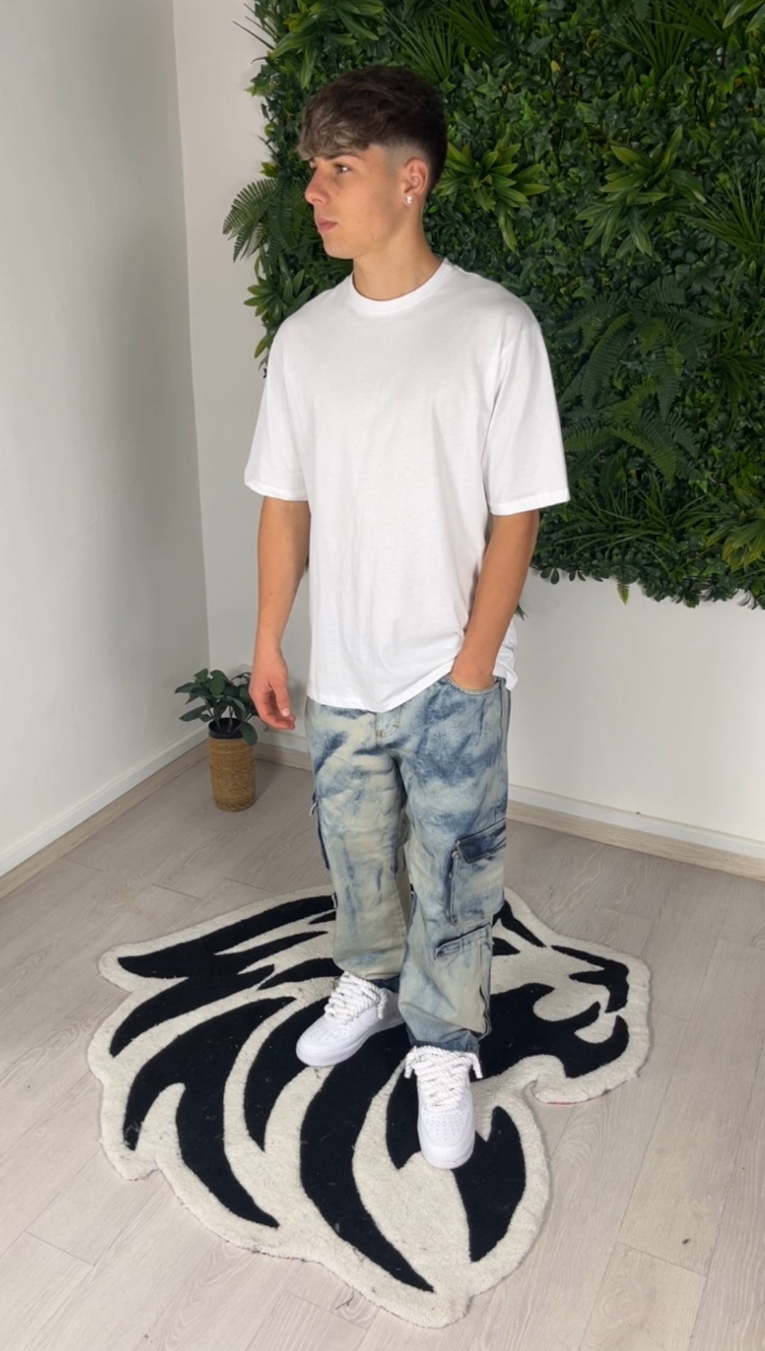 Blue Spalm Jeans Frachtspalm