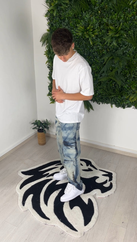 Blue Spalm Jeans Frachtspalm