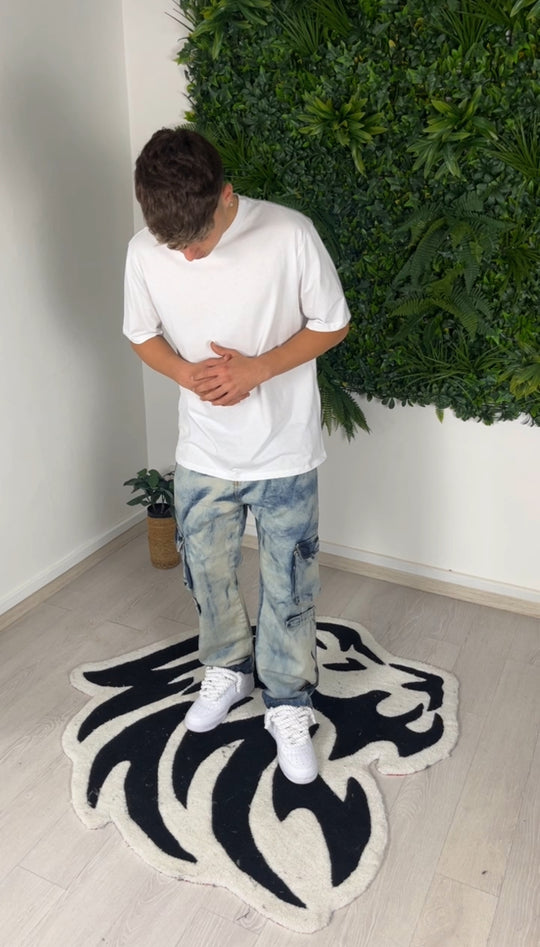 Blue Spalm Jeans Frachtspalm