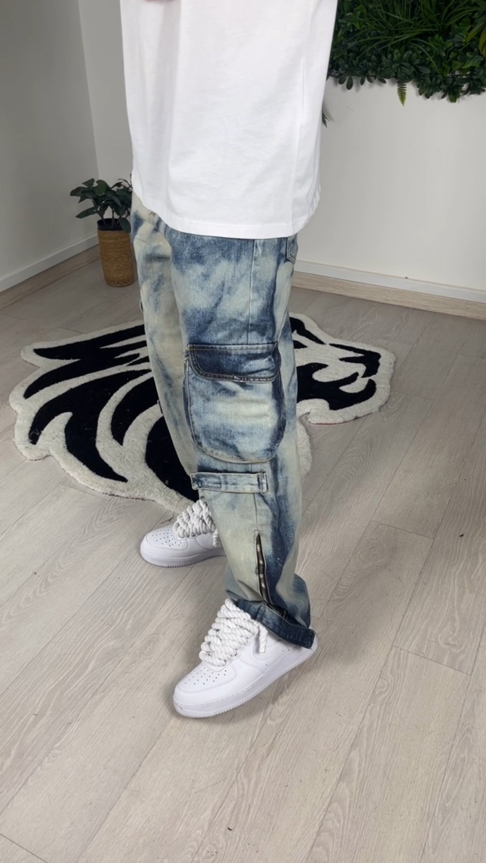 Blue Spalm Jeans Cargo Spalm