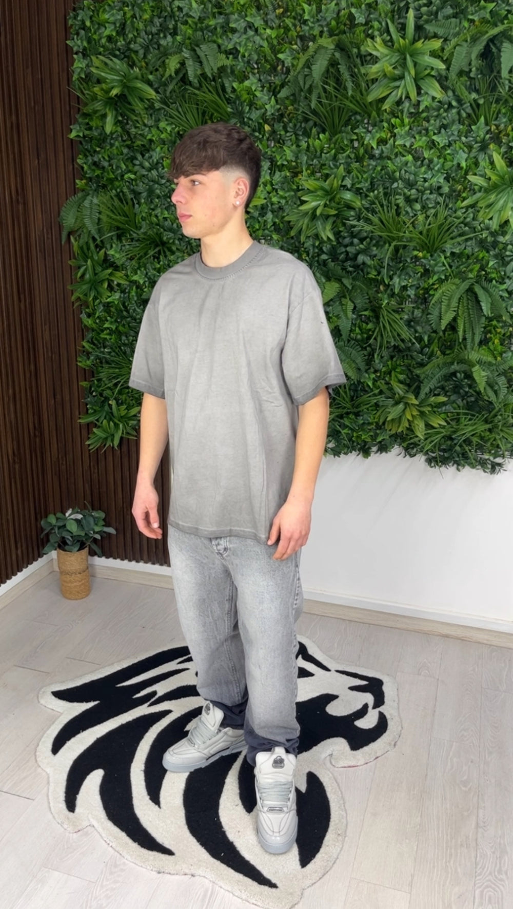 Gray stonewash shirt
