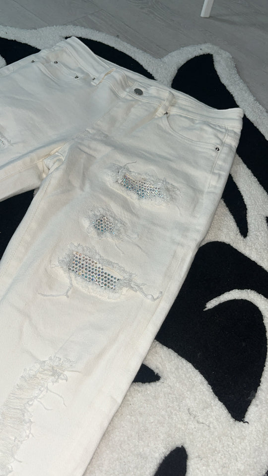 WHITE DIAMOND JEANS