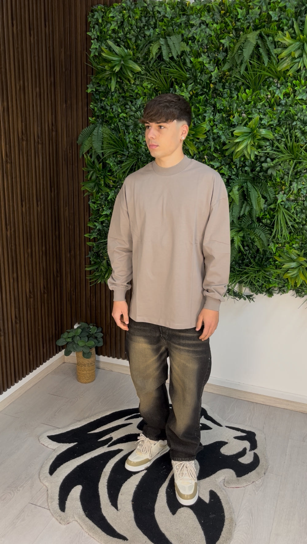 LONGSLEEVE SLIM CUFF COFFEE