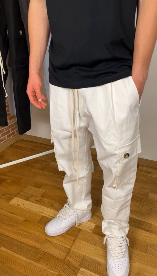 CARGO BAGGY FIT WHITE