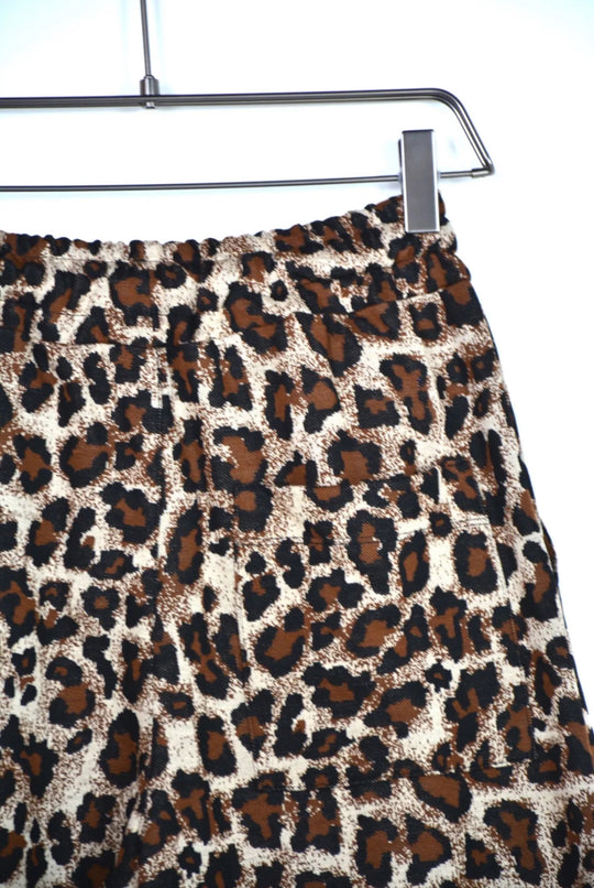 PANTALONCINO LEOPARDATO BEIGE