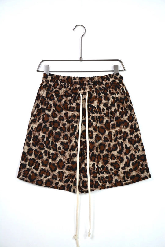 PANTALONCINO LEOPARDATO BEIGE