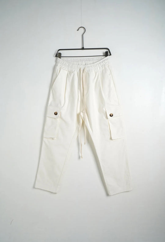 CARGO BAGGY FIT WHITE