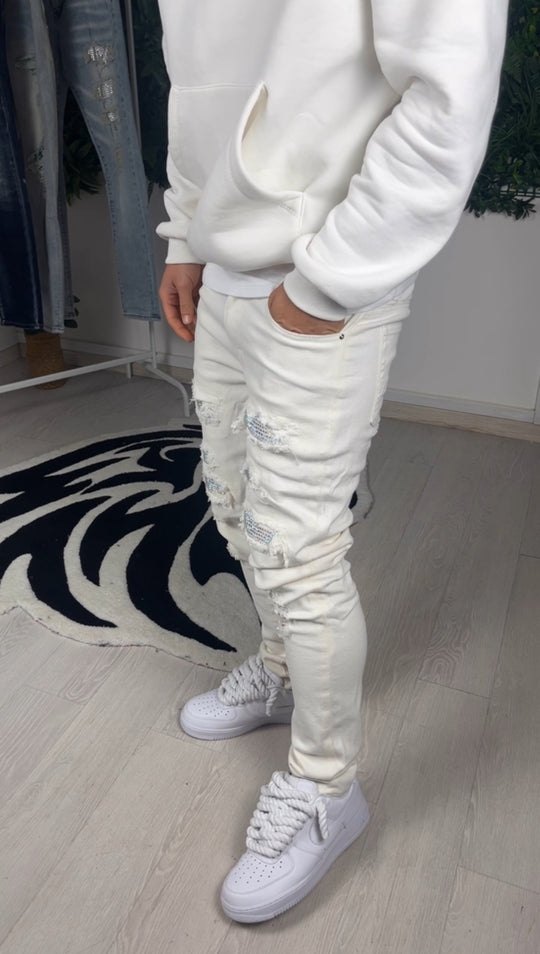 WHITE DIAMOND JEANS