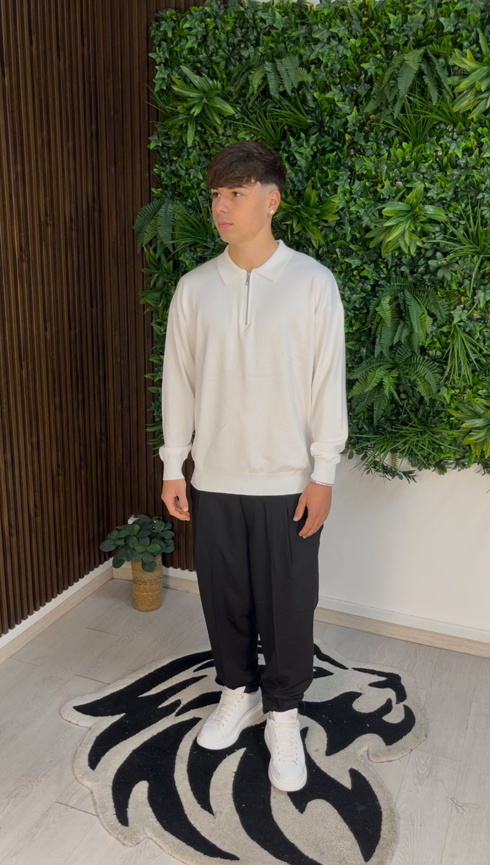 POLO CLASSIC ZIP WHITE