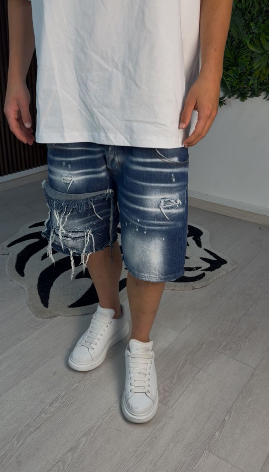 JEANS DOUBLE BELT BLU