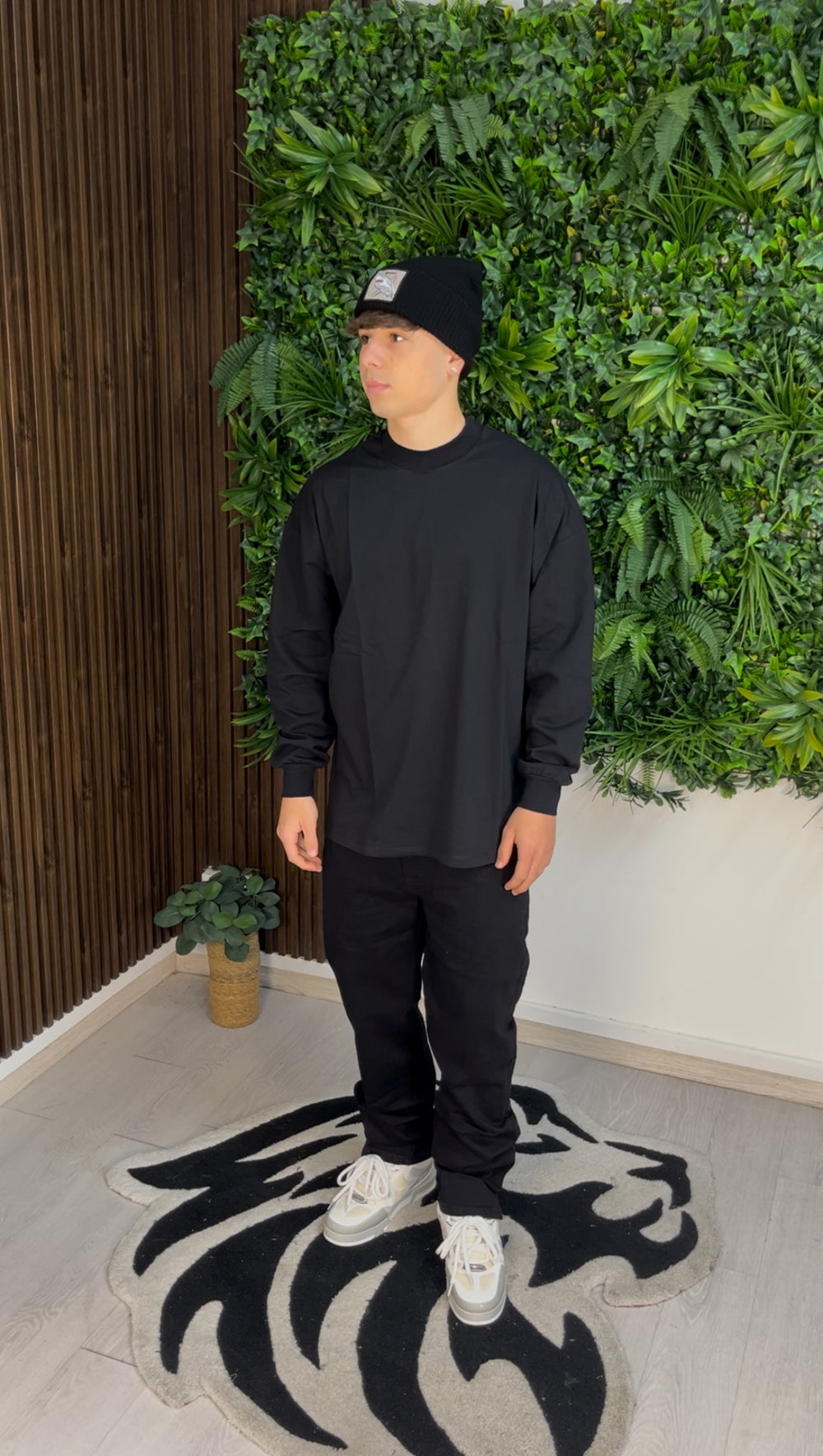 LONGSLEEVE SLIM CUFF BLACK