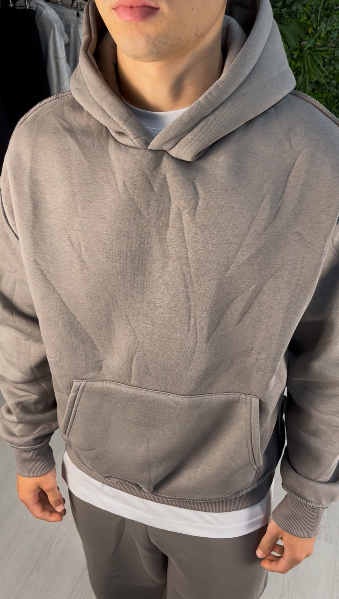 TRACKSUIT FLARE REVERSE GRIGIO SCURO