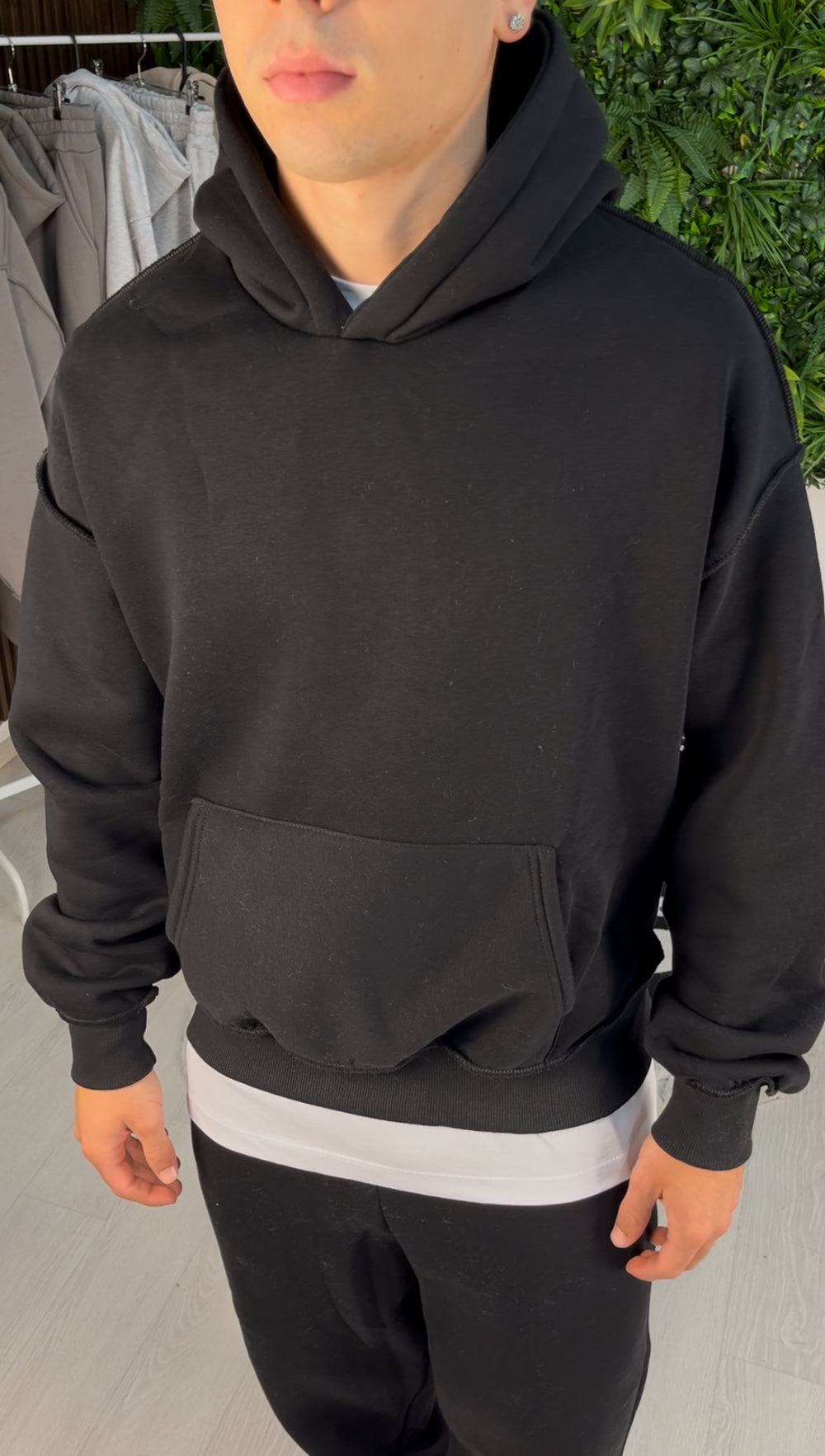 TRACKSUIT FLARE REVERSE NERO