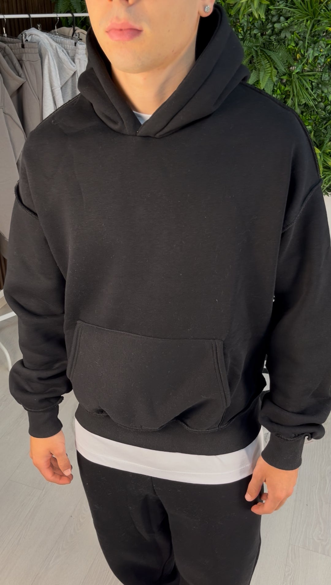 TRACKSUIT FLARE REVERSE NERO