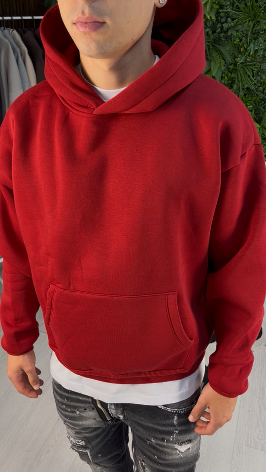 FELPA BOXY ROSSA