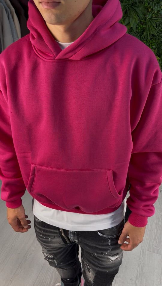 FELPA BOXY FUXIA