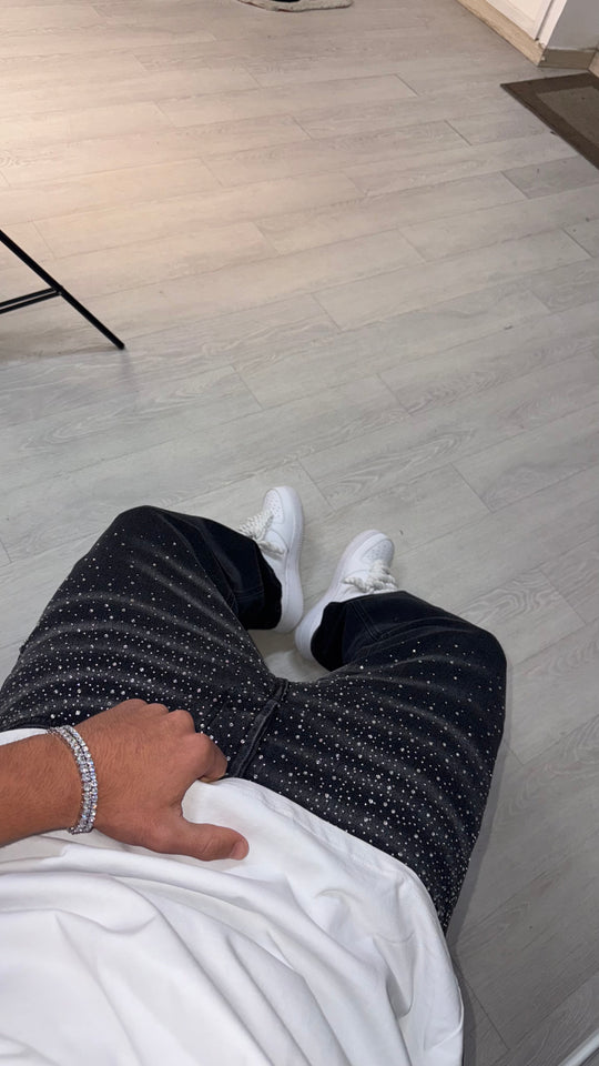 JEANS BAGGY CON STRASS