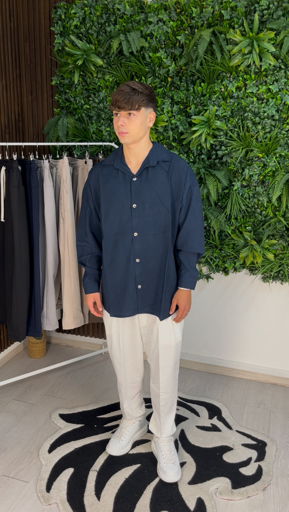 CAMICIA ELEGANT OVER BLU NOTTE