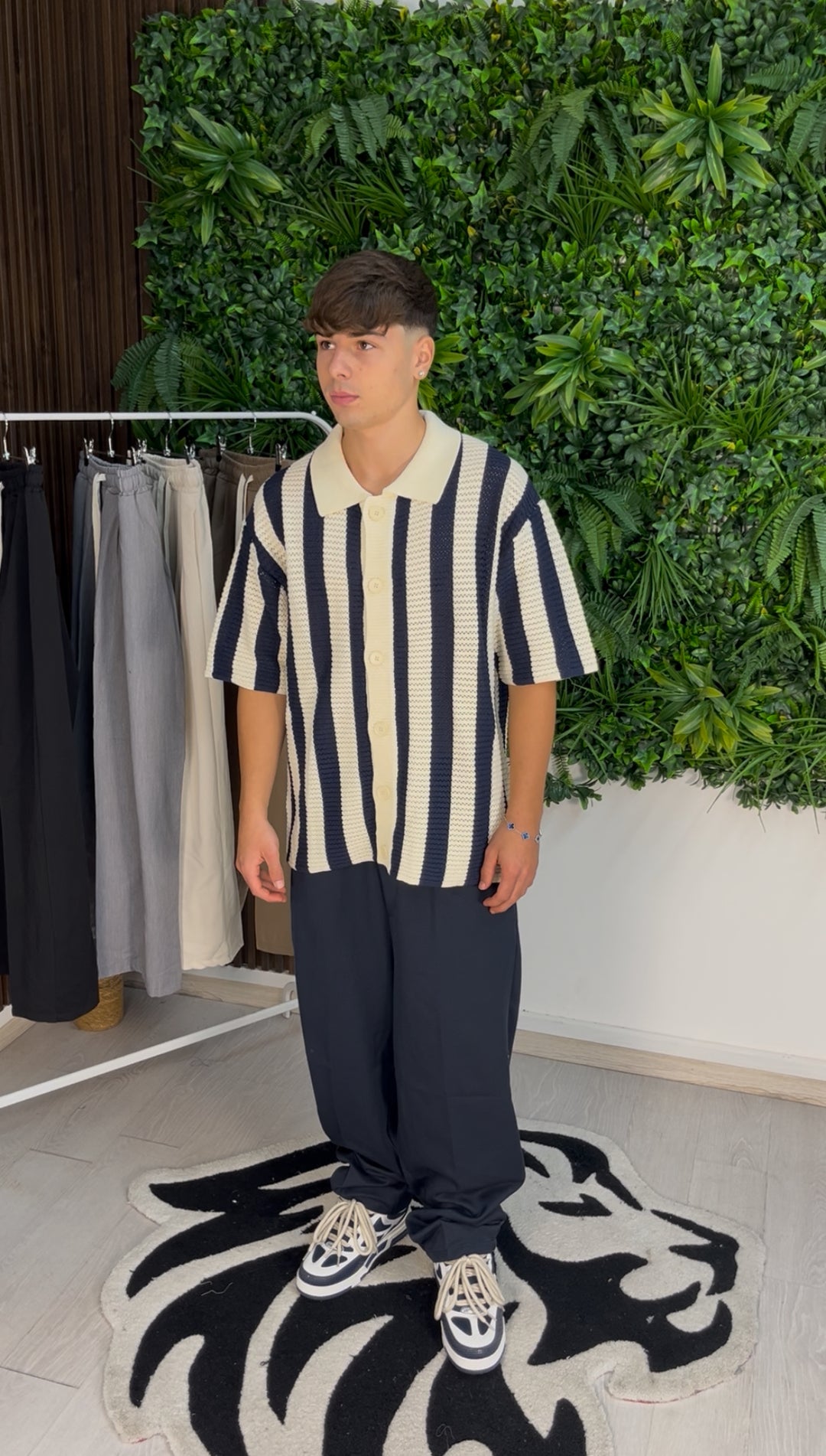 PANTALONE CLASSY BAGGY BLU NOTTE