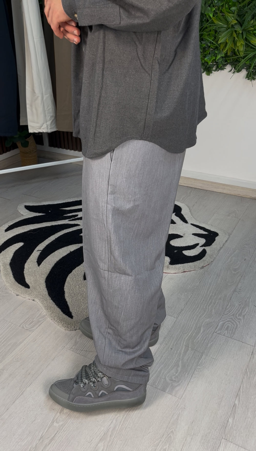 PANTALONE CLASSY BAGGY GRIGIO