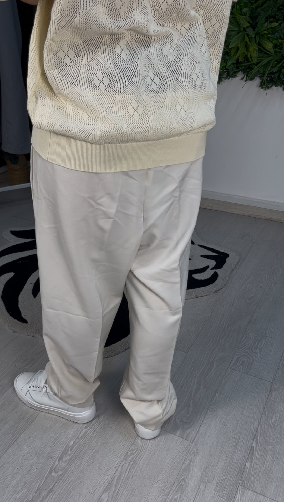 PANTALONE CLASSY BAGGY PANNA