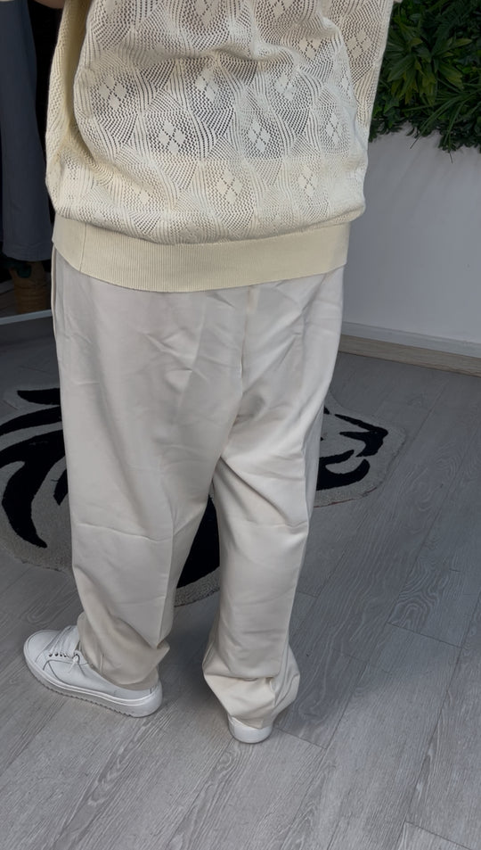 PANTALONE CLASSY BAGGY PANNA