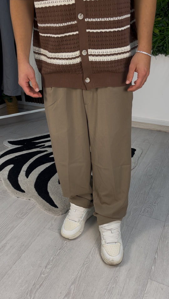 PANTALONE CLASSY BAGGY COFFEE