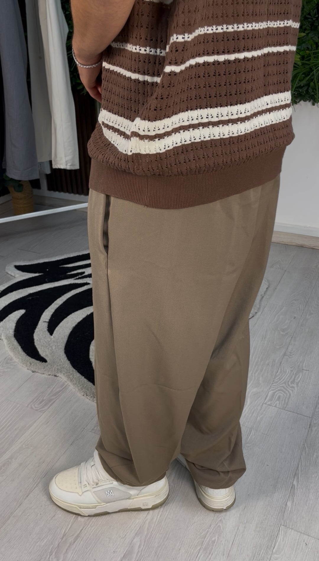 PANTALONE CLASSY BAGGY COFFEE
