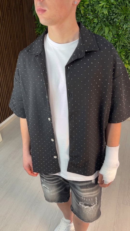 CAMICIA CON STRASS